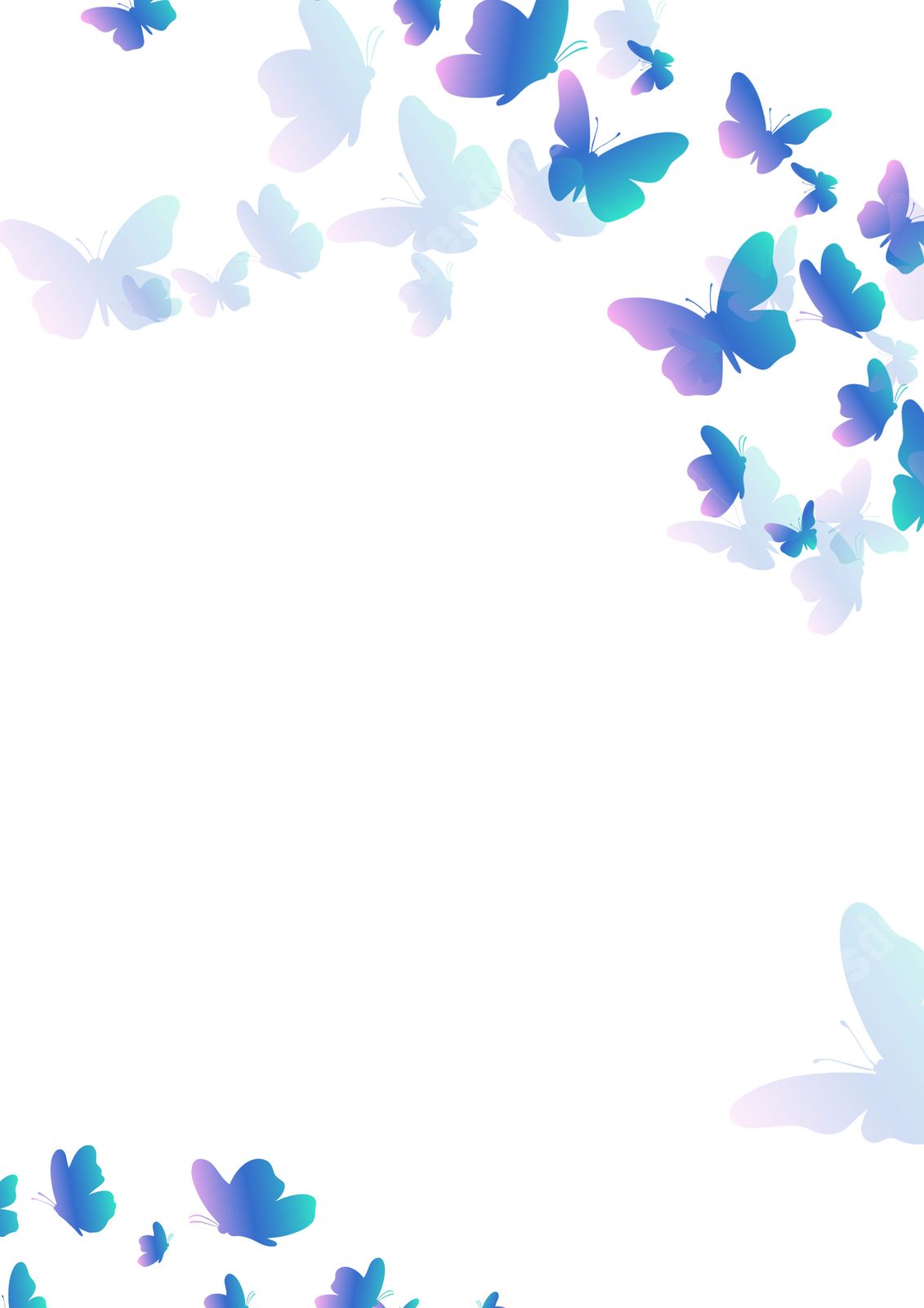 cute blue butterfly backgrounds 0077