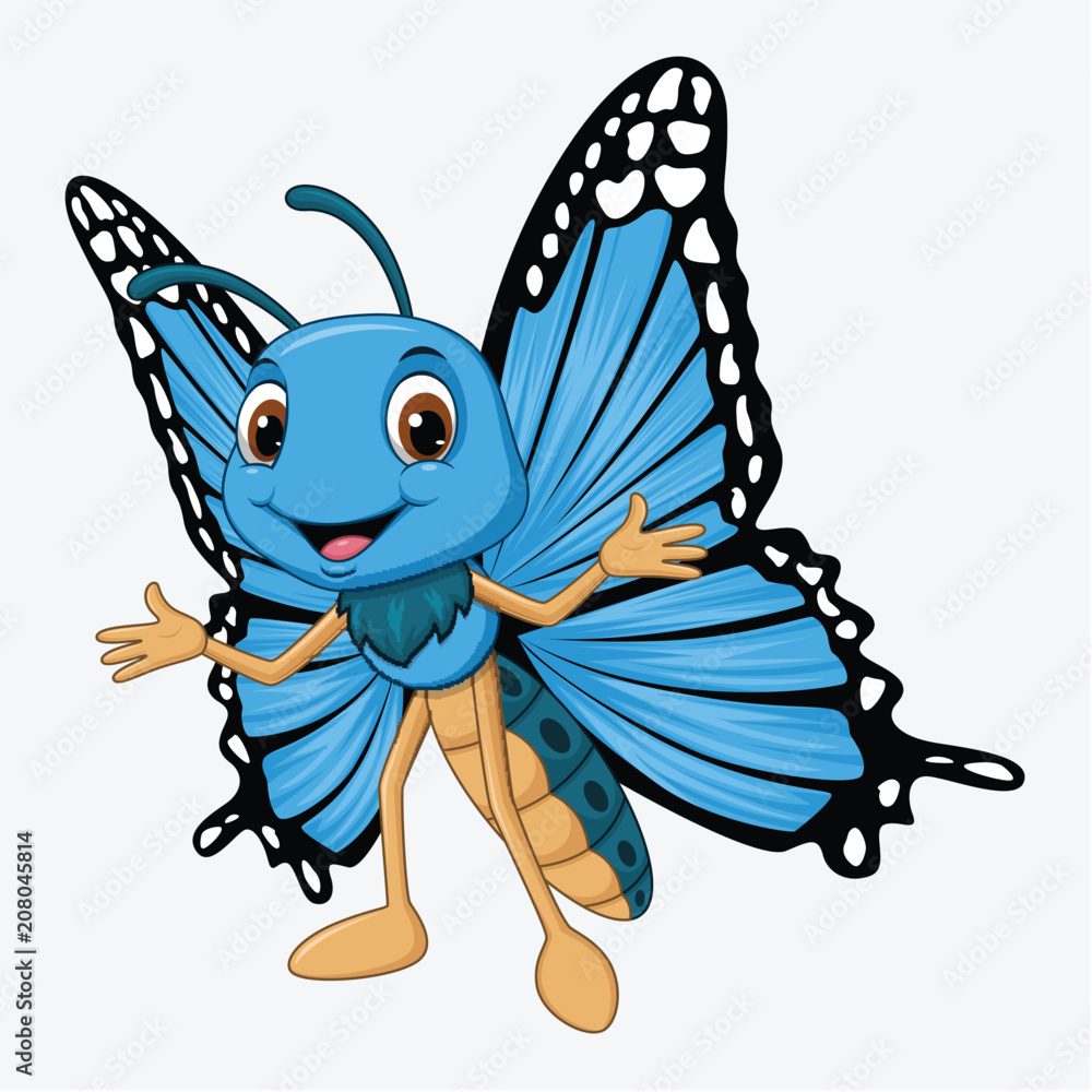 cute blue butterfly backgrounds 0092