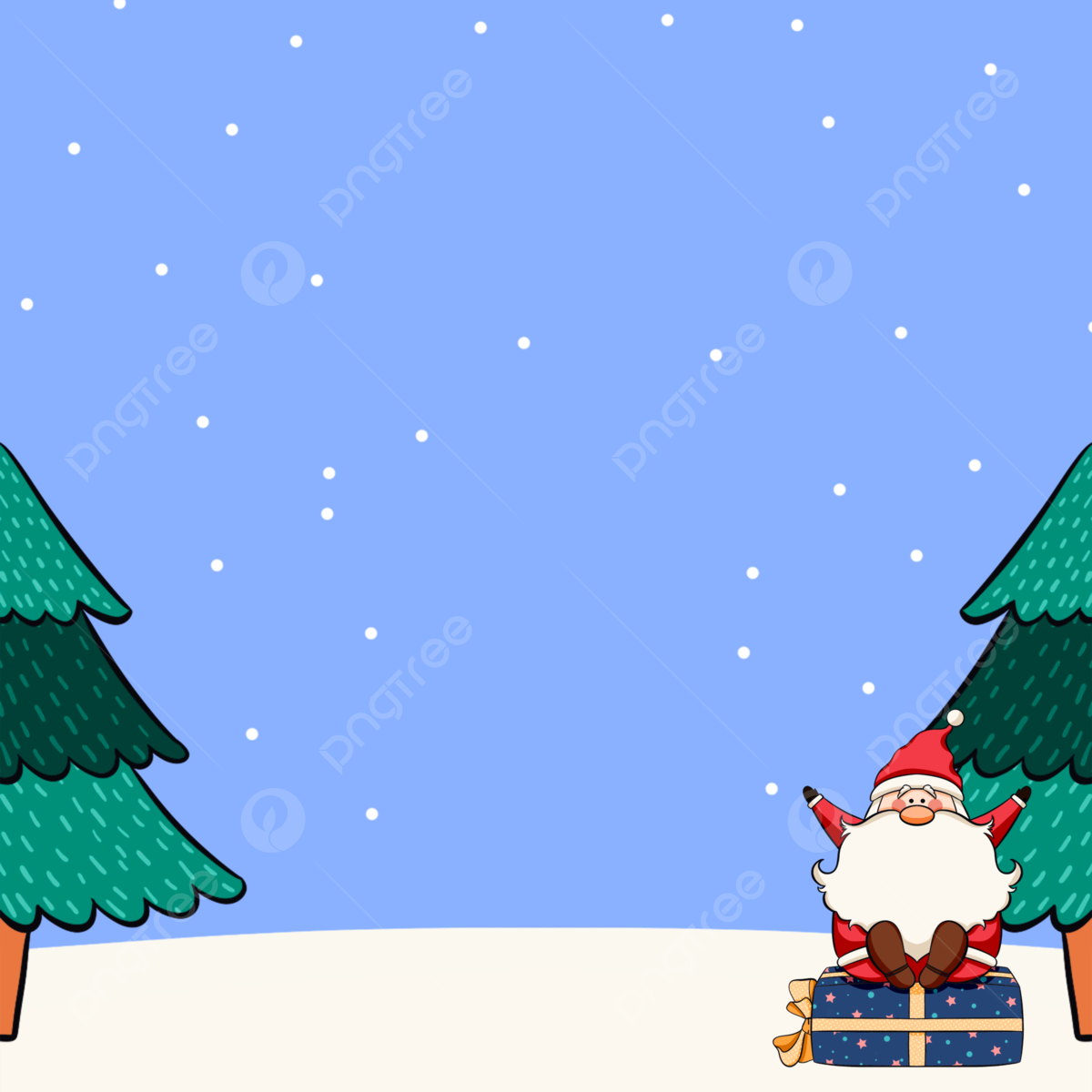 cute blue christmas background 0023