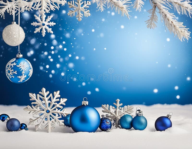 cute blue christmas background 0056