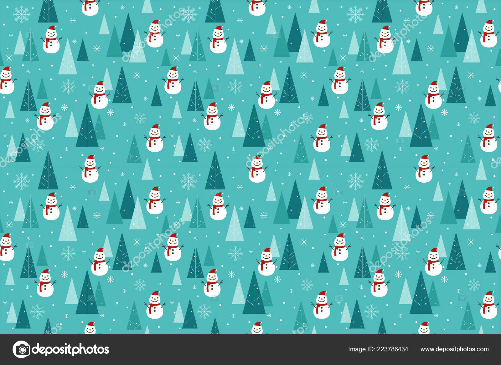 cute blue christmas background 0064