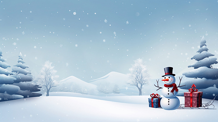 cute blue christmas background 0069