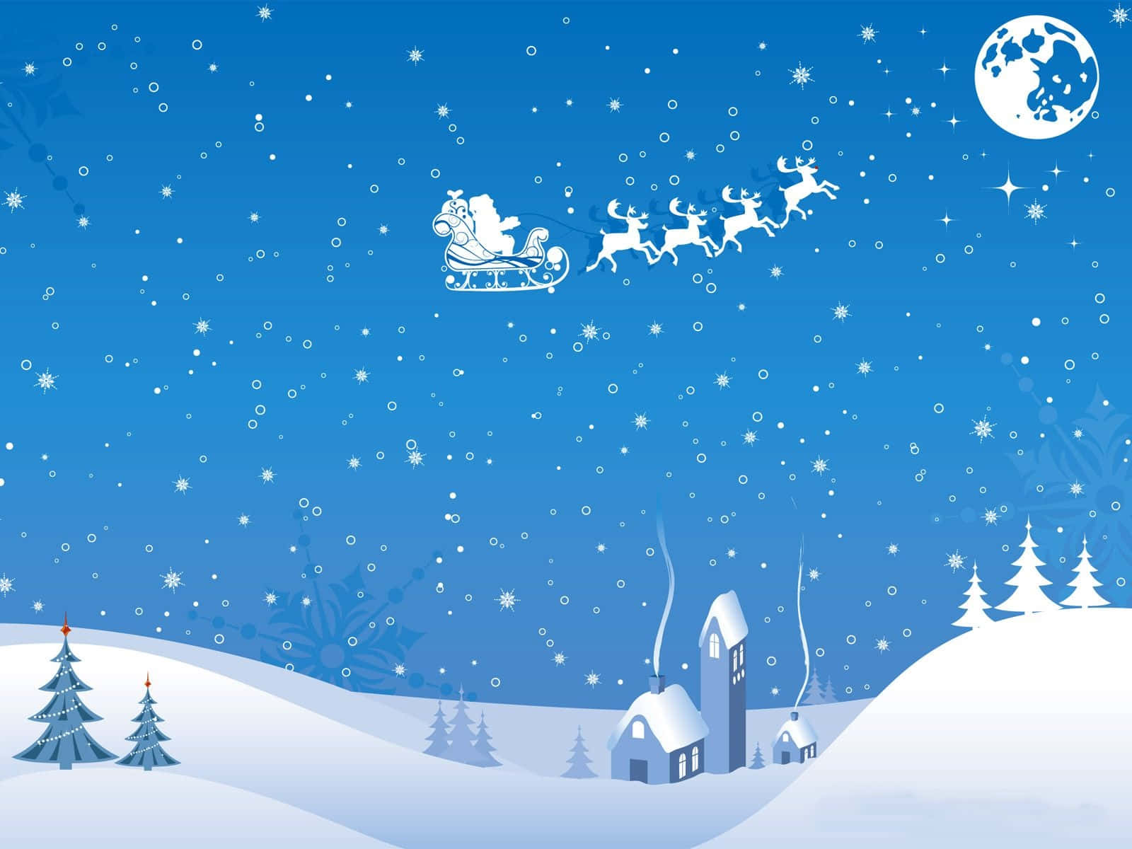 cute blue christmas background 0076