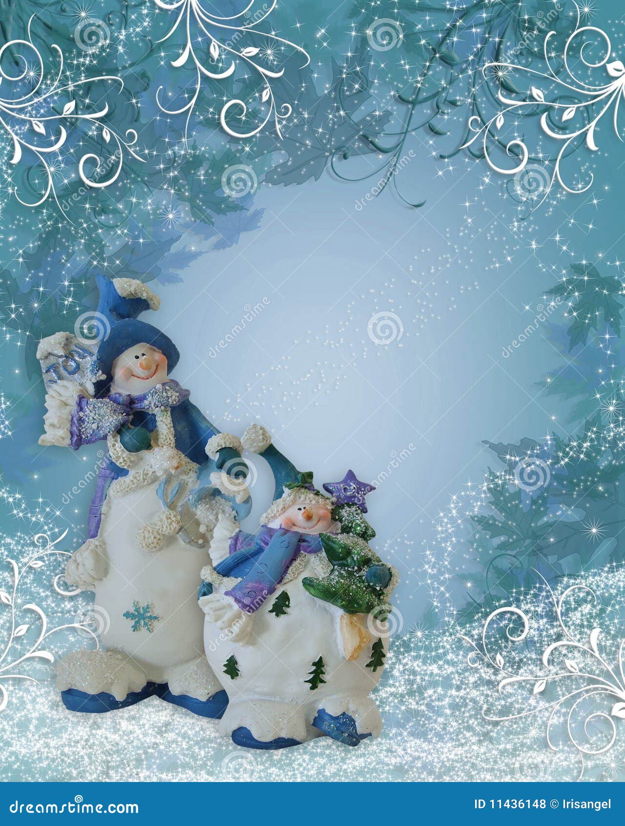 cute blue christmas background 0083