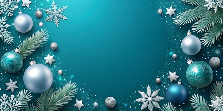 cute blue christmas background 0088