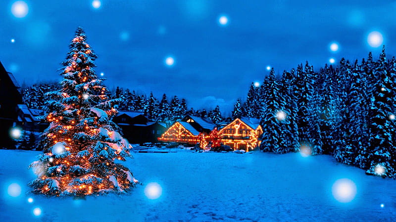 cute blue christmas background 0094