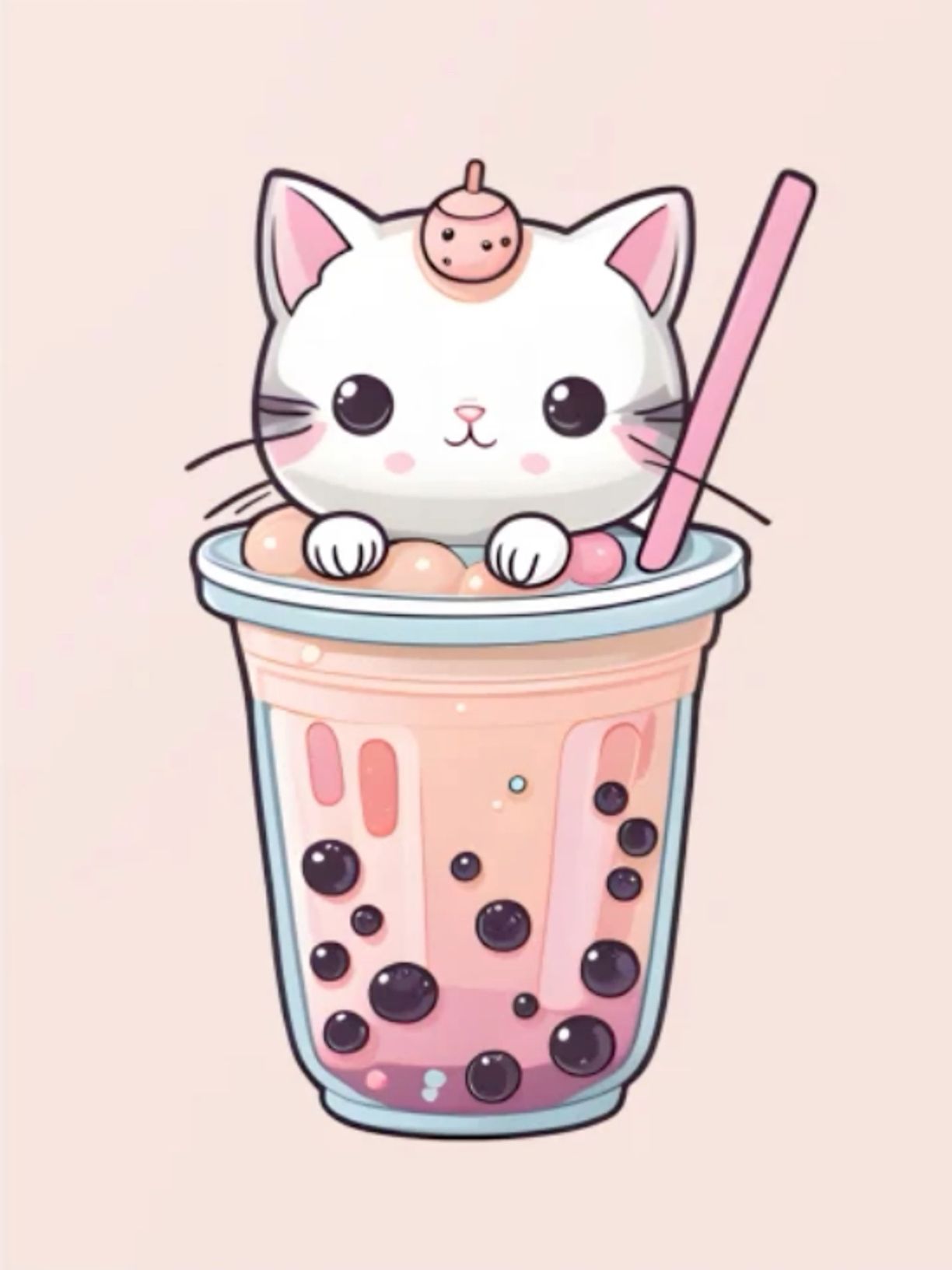 cute boba backgrounds 0014