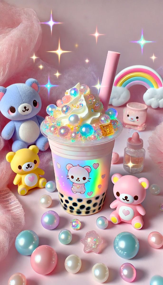 cute boba backgrounds 0035