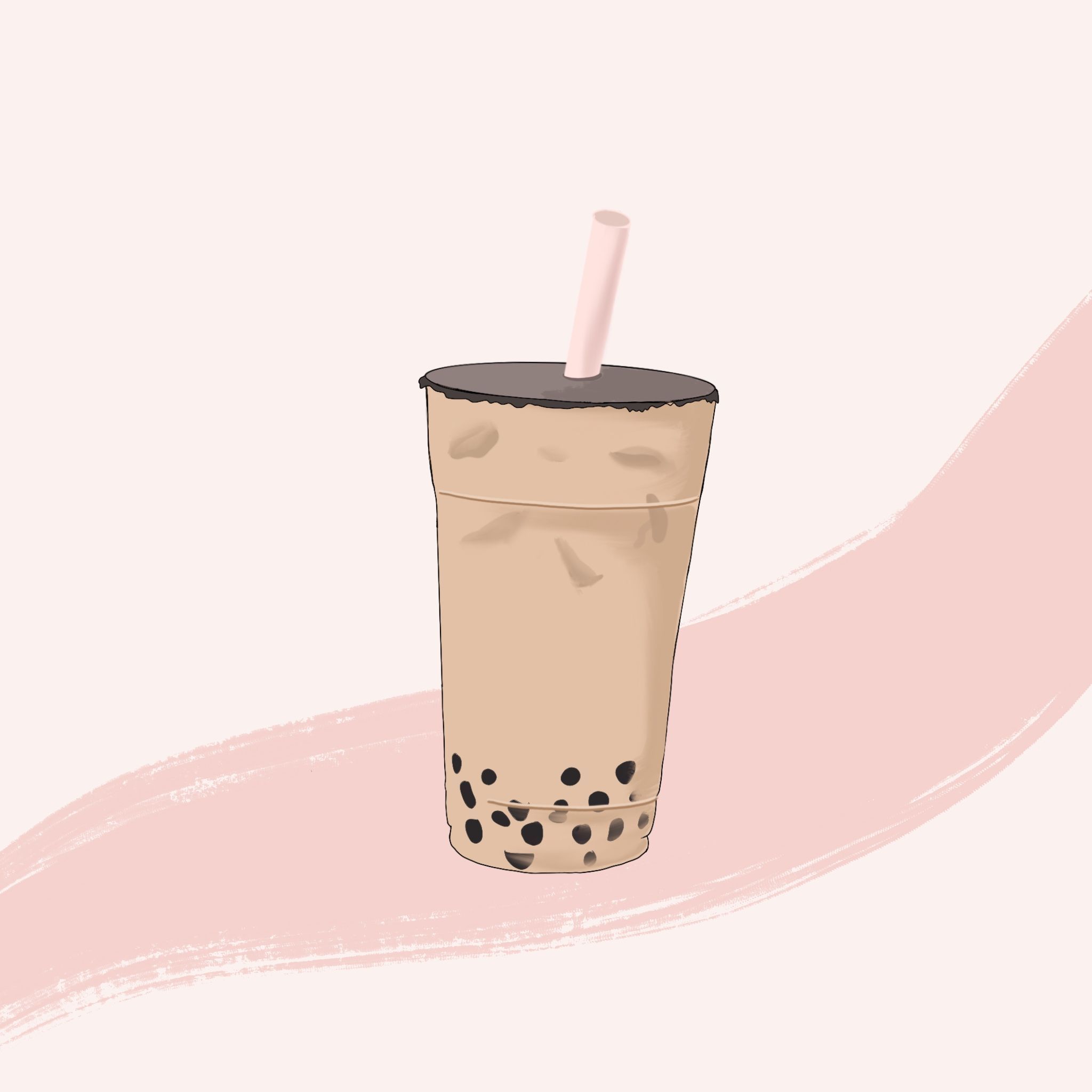 cute boba backgrounds 0062