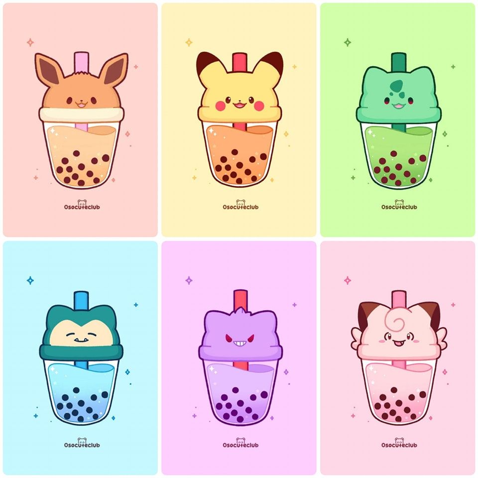 cute boba backgrounds 0063