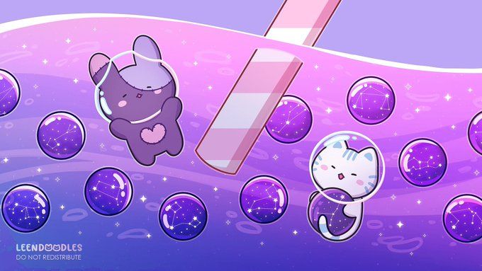 cute boba backgrounds 0099