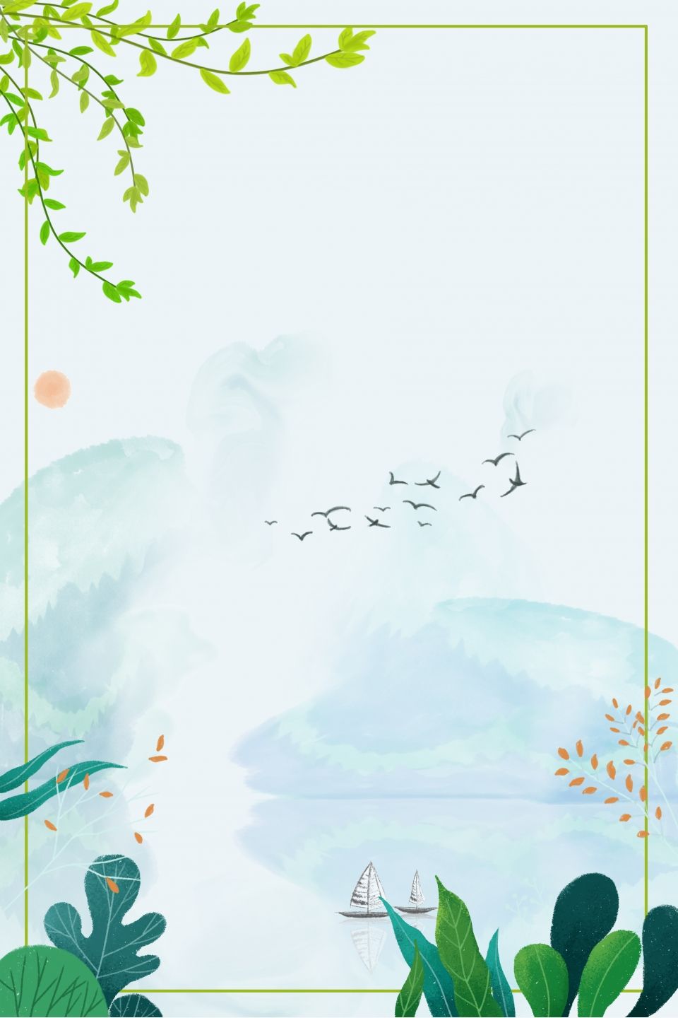 cute border background design 0057