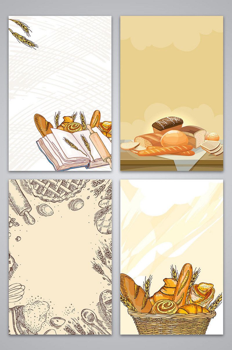 cute bread background 0017