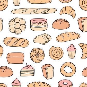 cute bread background 0037