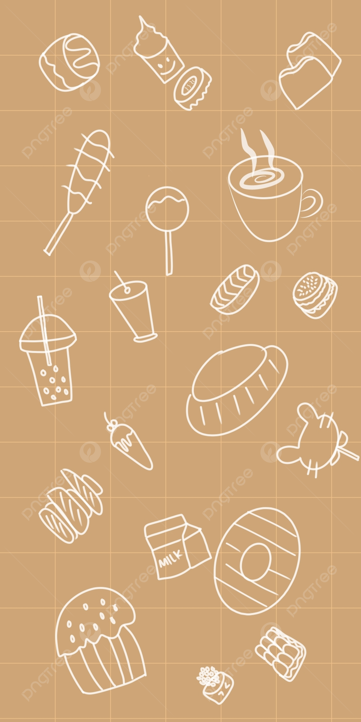 cute brown backgrounds 0040