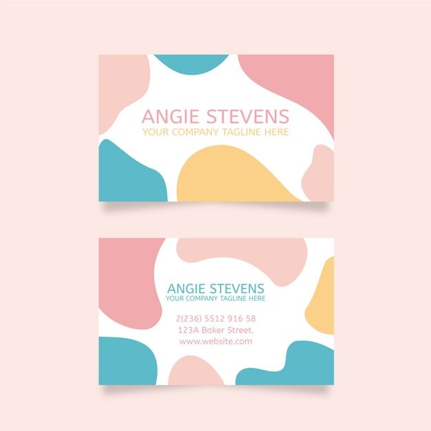 cute business card backgrounds 0086