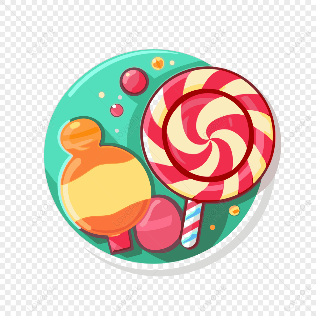 cute buttons transparent background 0095