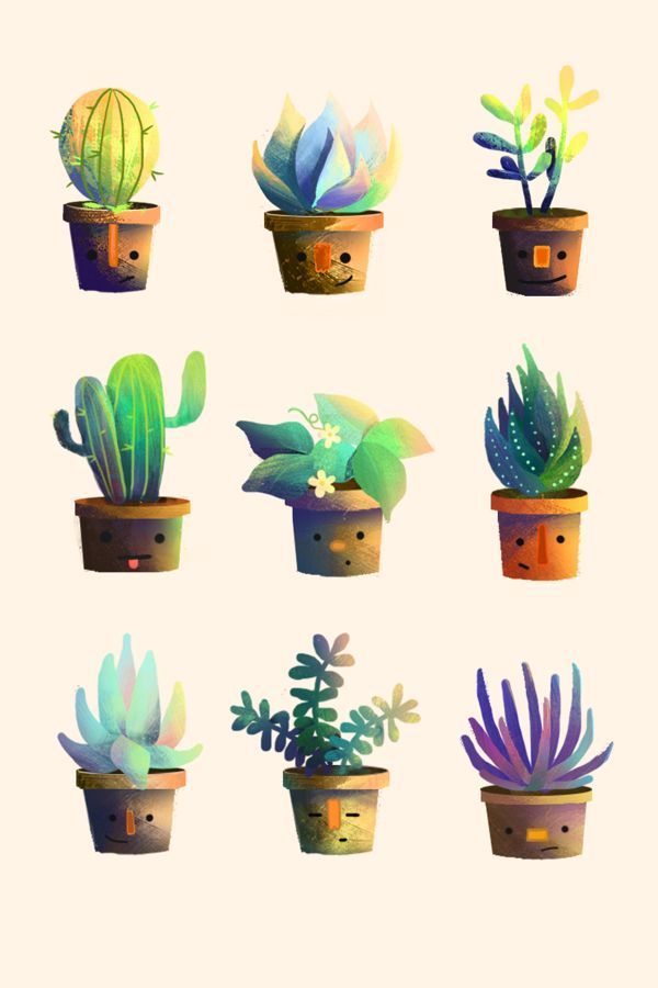 cute cactus backgrounds 0096