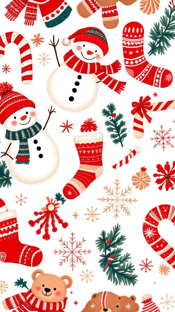 cute candy cane background 0022