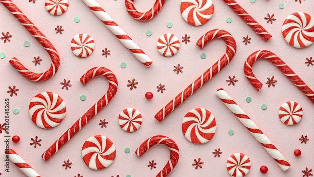 cute candy cane background 0068