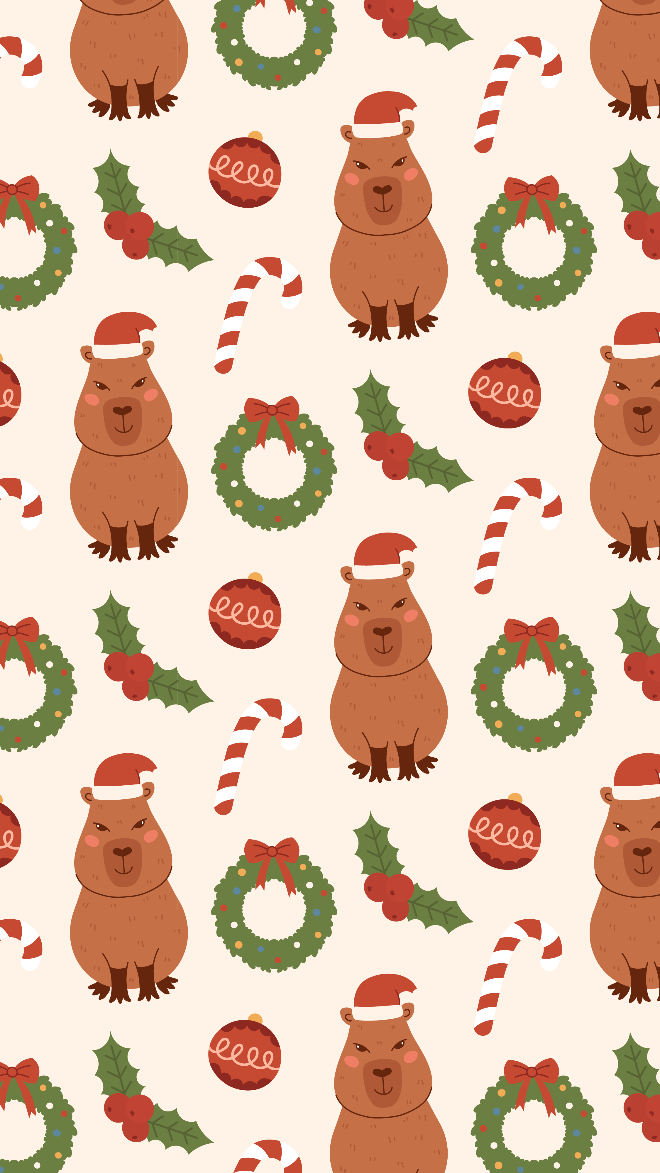 cute capybara backgrounds 0015