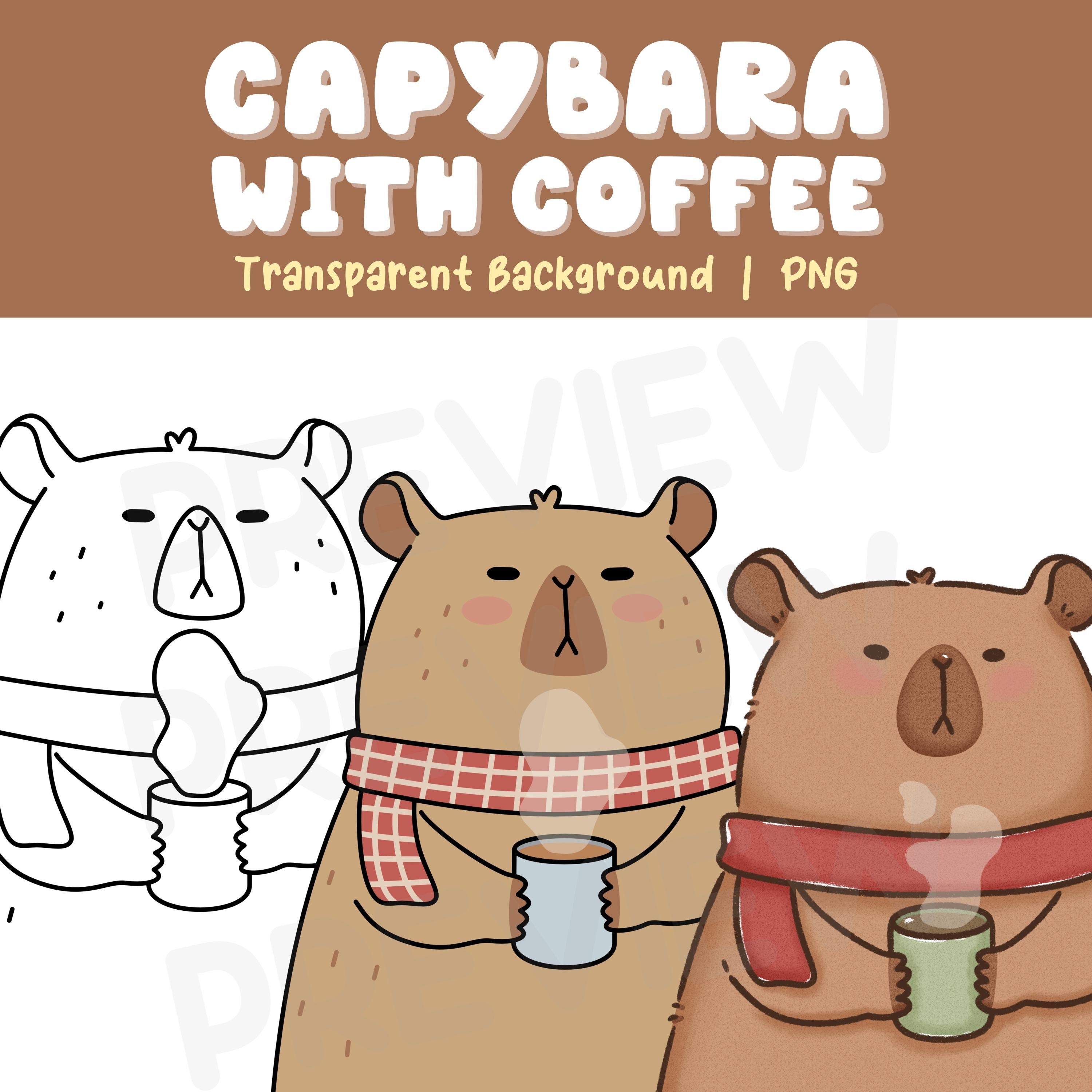 cute capybara backgrounds 0023