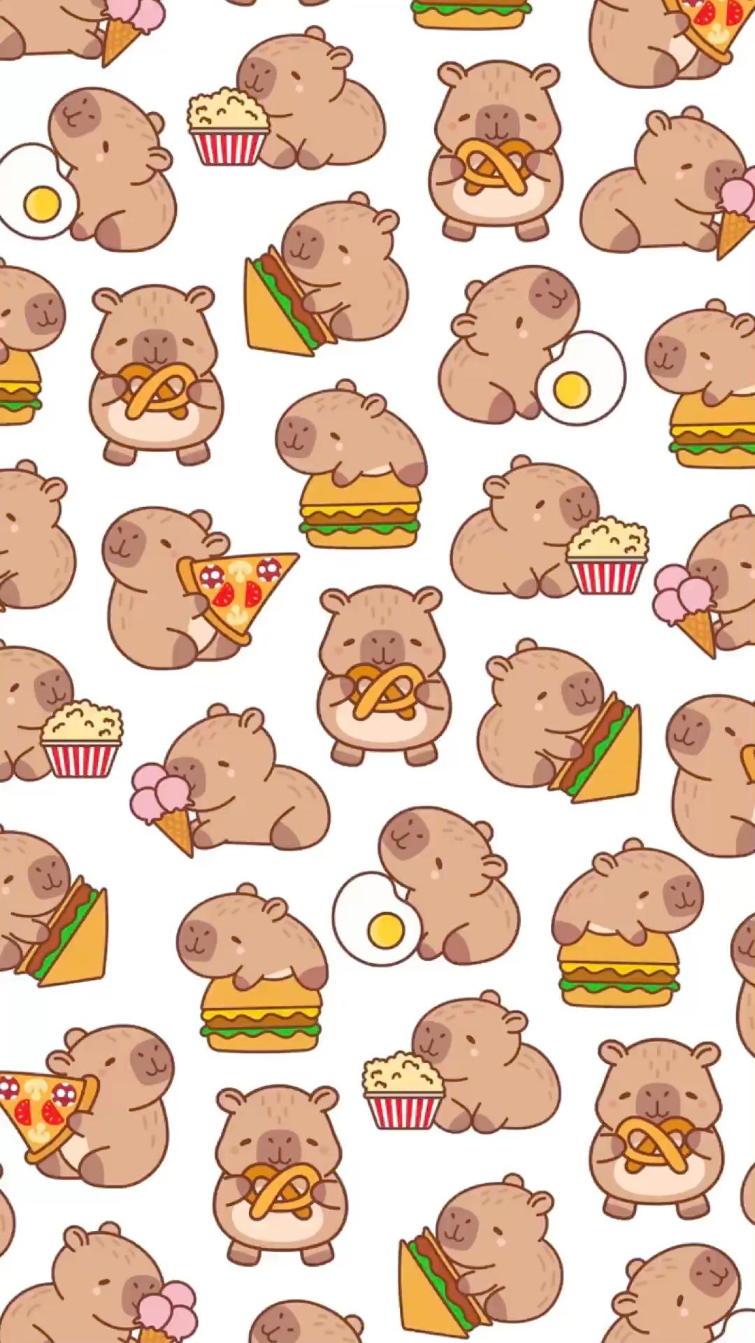 cute capybara backgrounds 0025