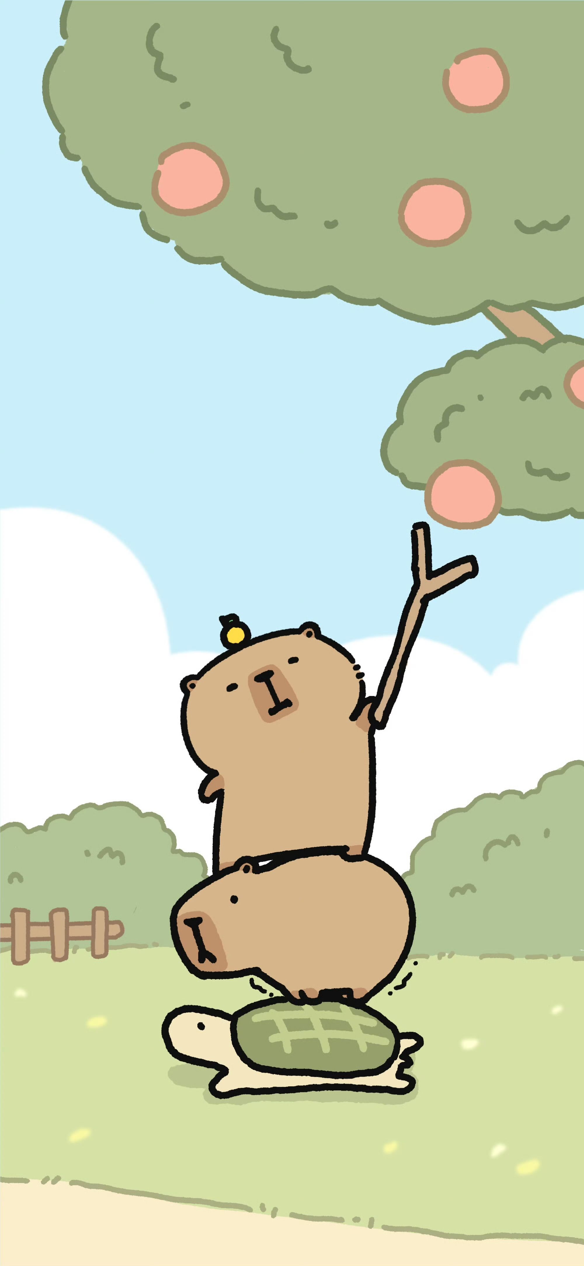 cute capybara backgrounds 0033