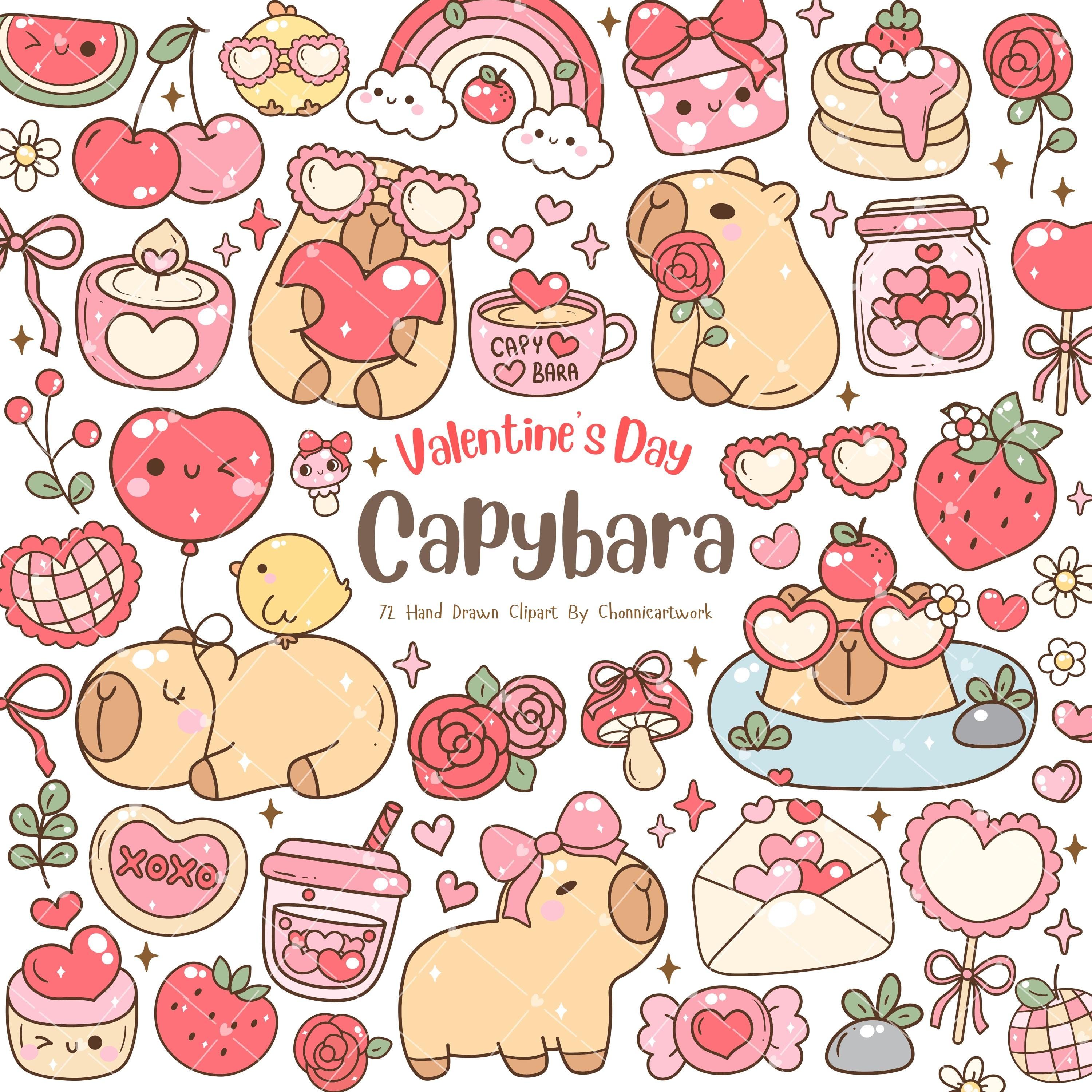 cute capybara backgrounds 0037