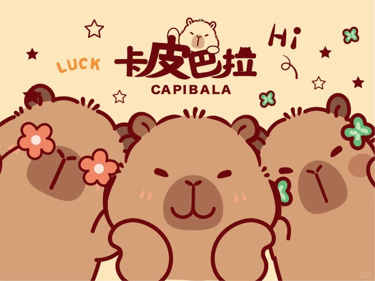 cute capybara backgrounds 0041