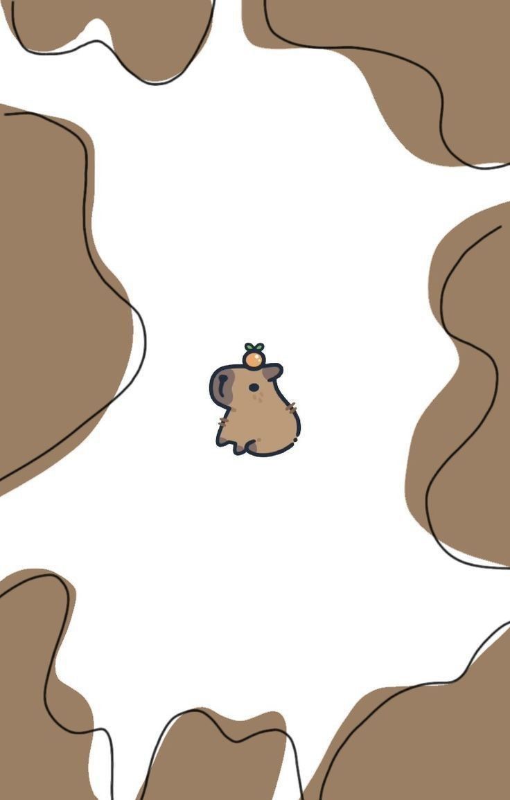 cute capybara backgrounds 0042