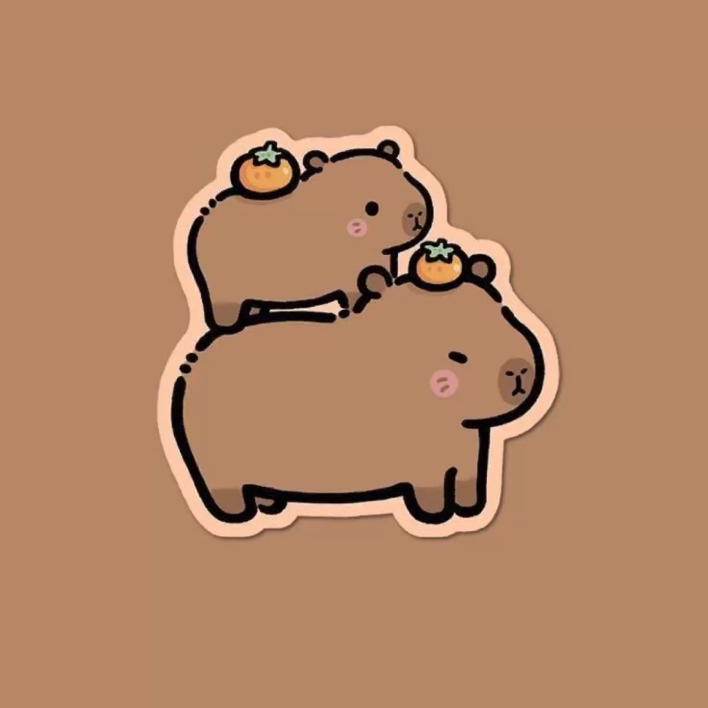 cute capybara backgrounds 0059