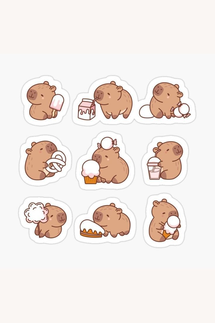 cute capybara backgrounds 0065