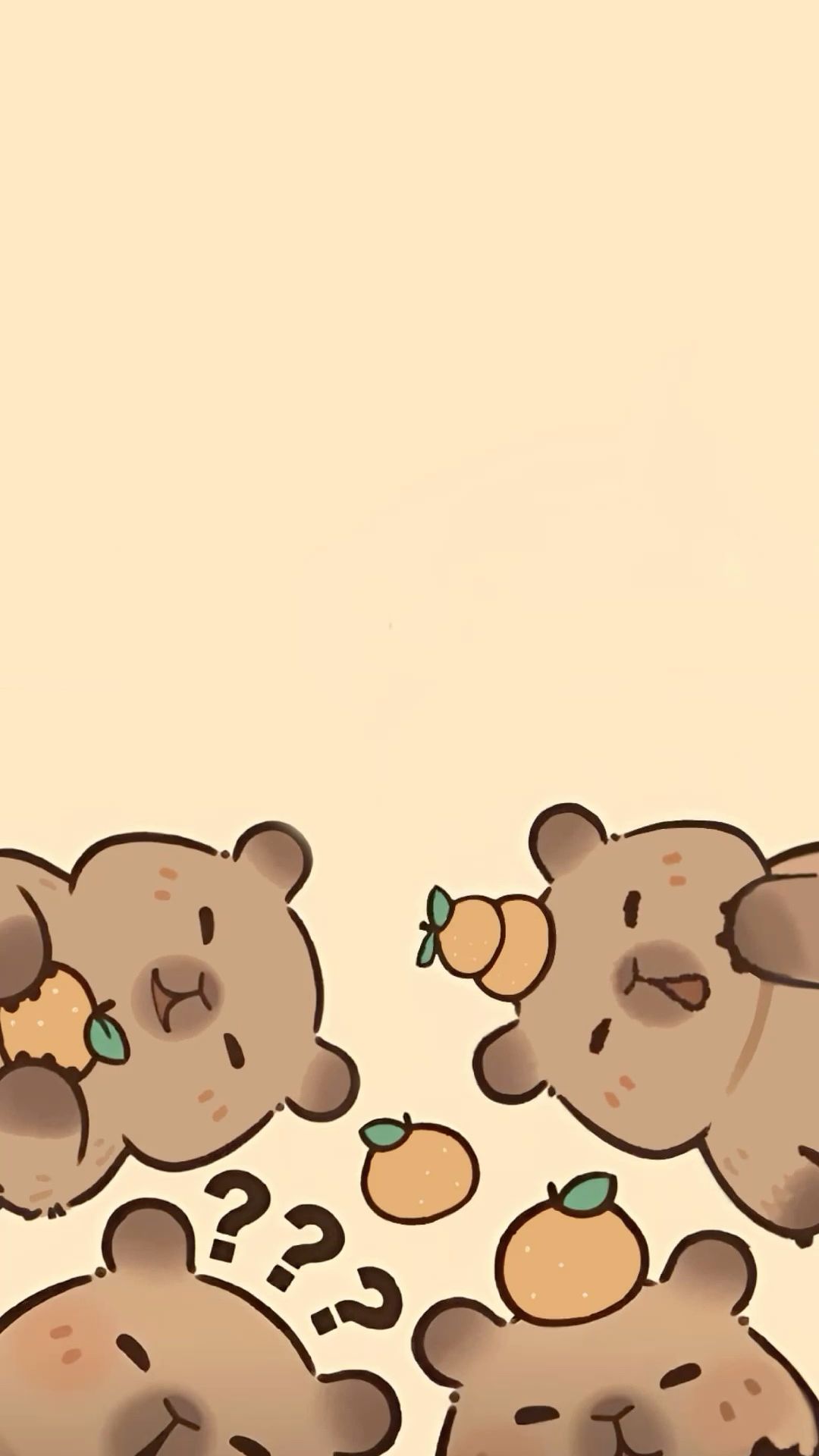 cute capybara backgrounds 0069