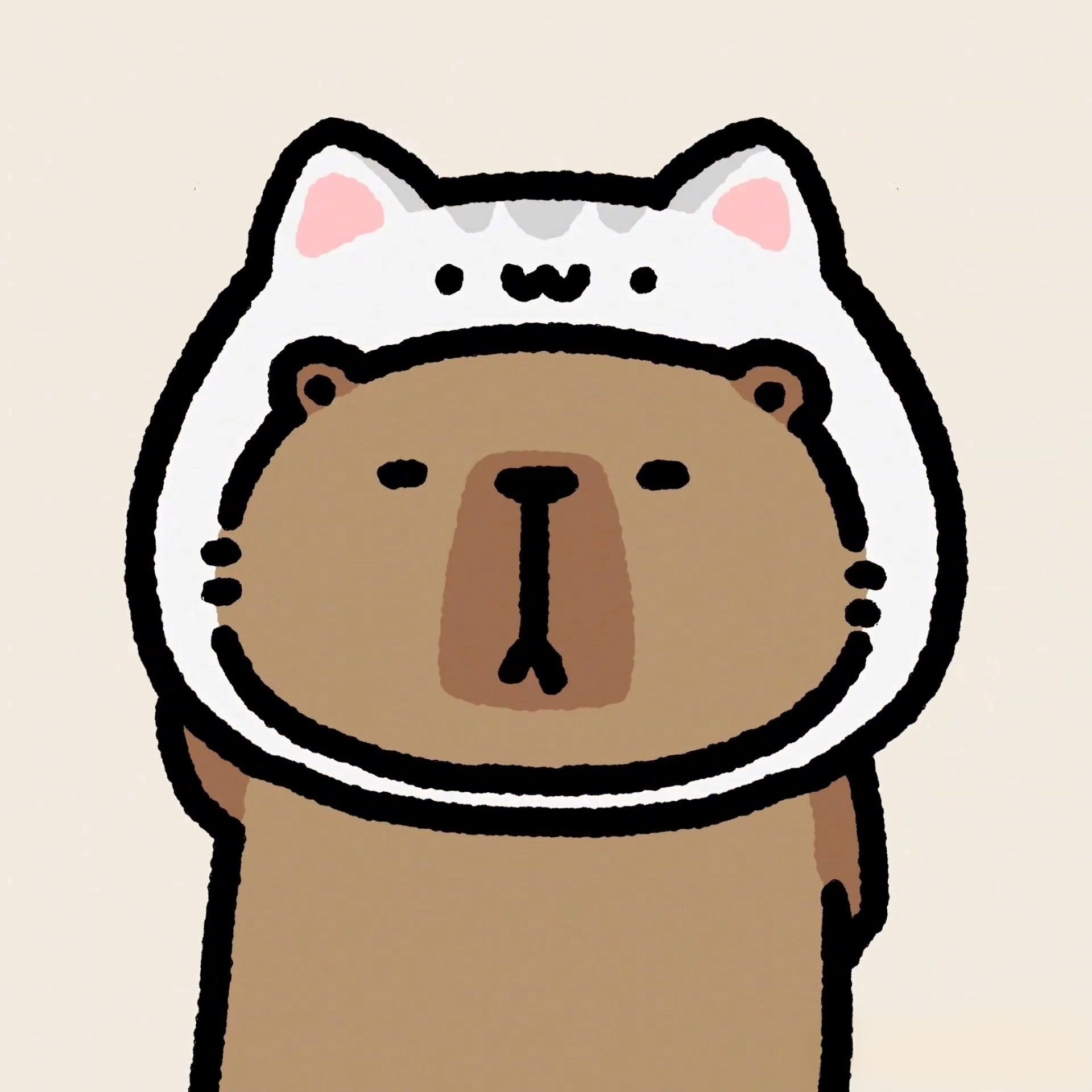 cute capybara backgrounds 0087