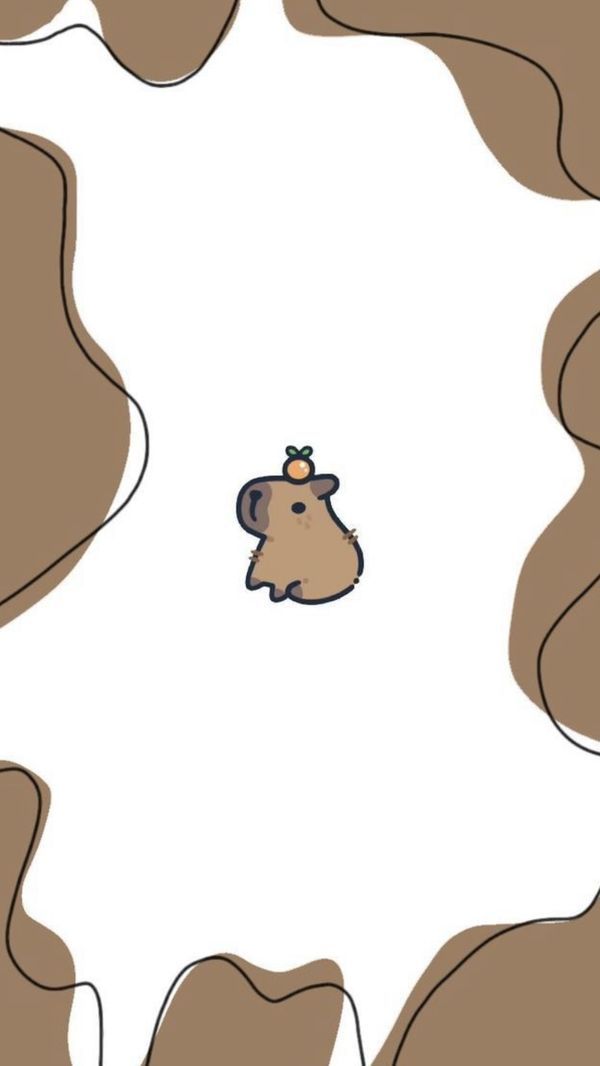 cute capybara backgrounds 0089