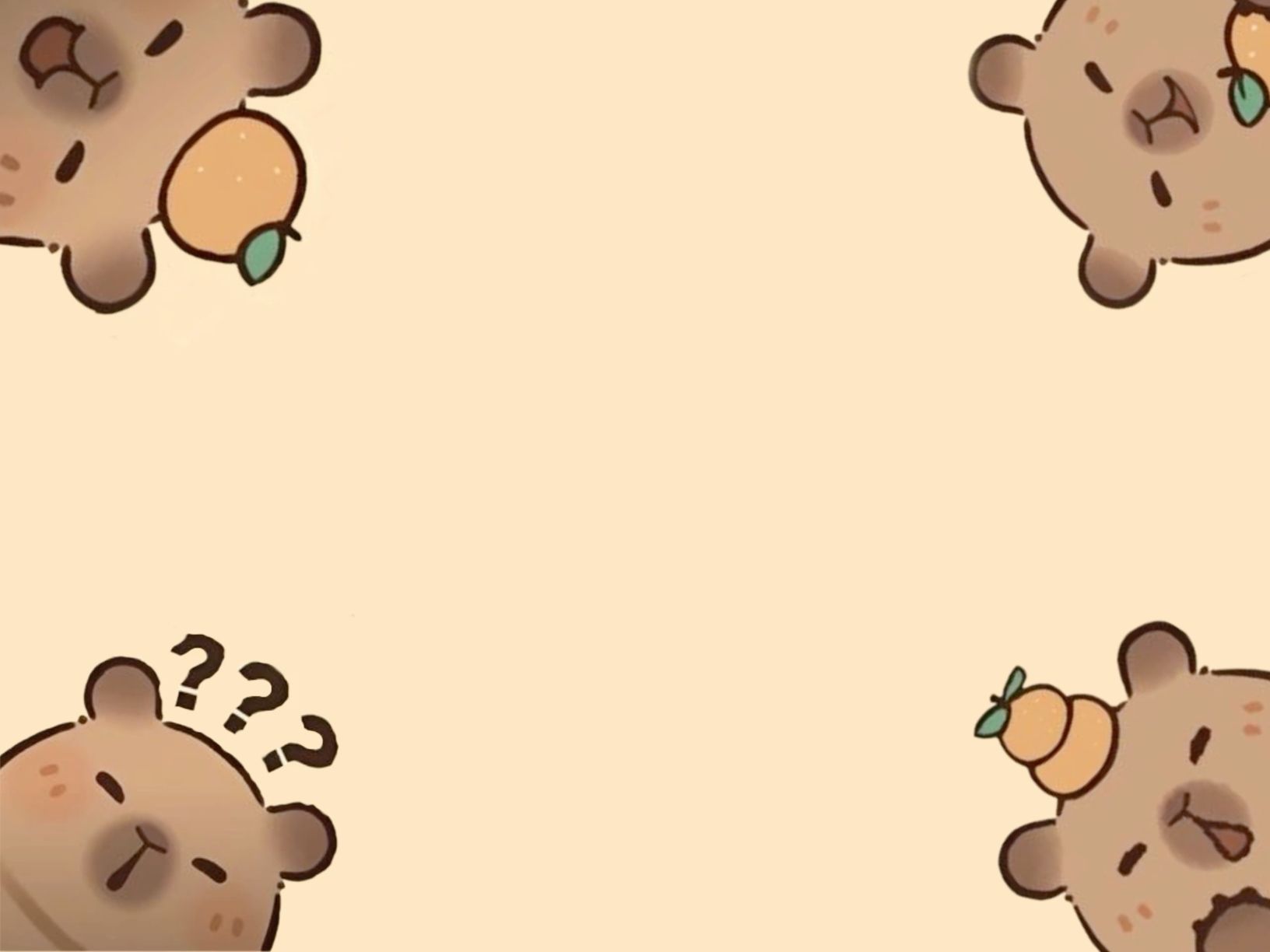 cute capybara wallpaper