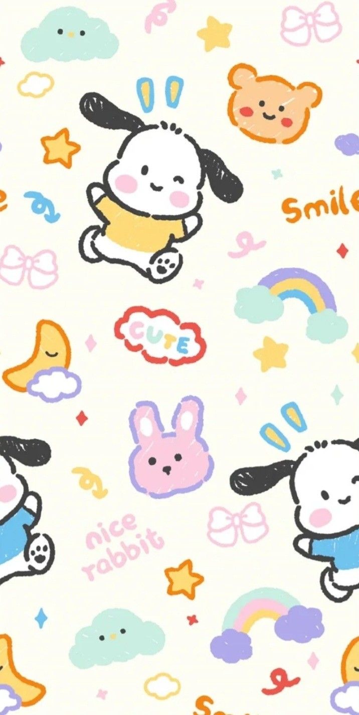 cute cartoon animal backgrounds 0037