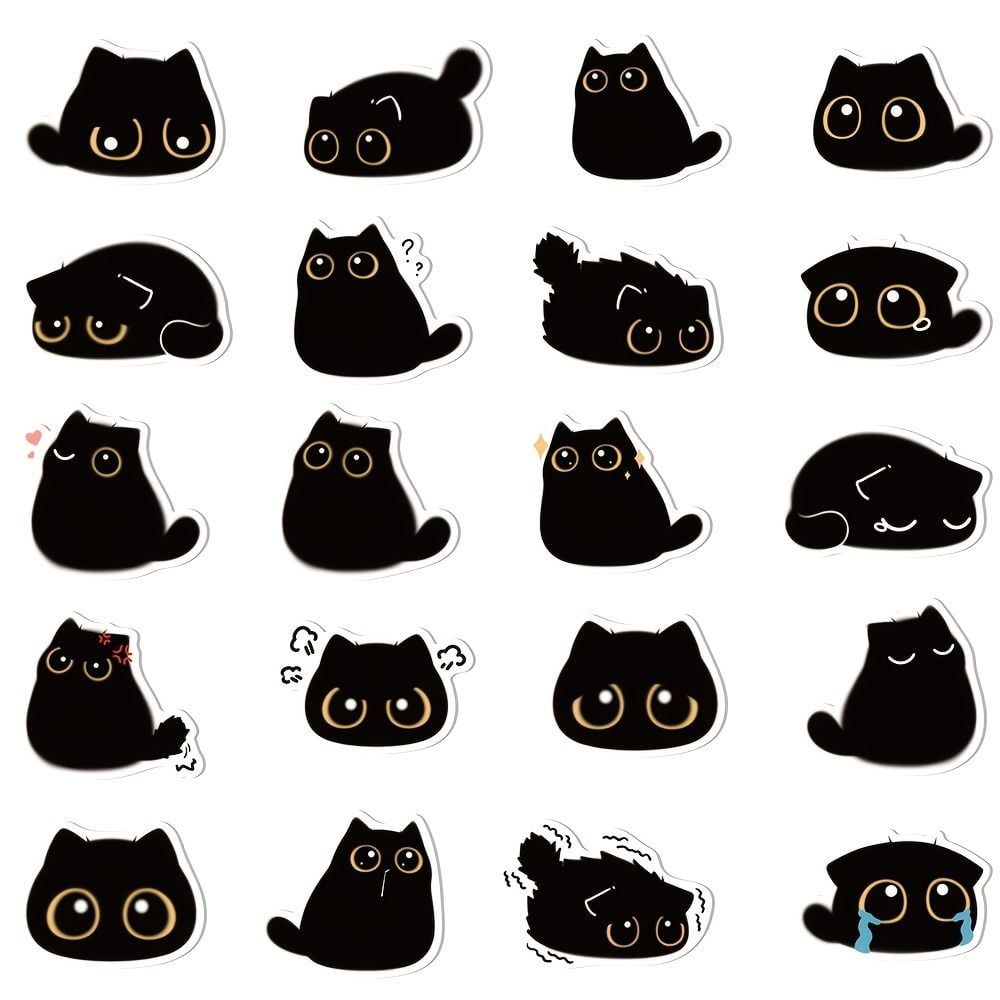 cute cat black background 0018