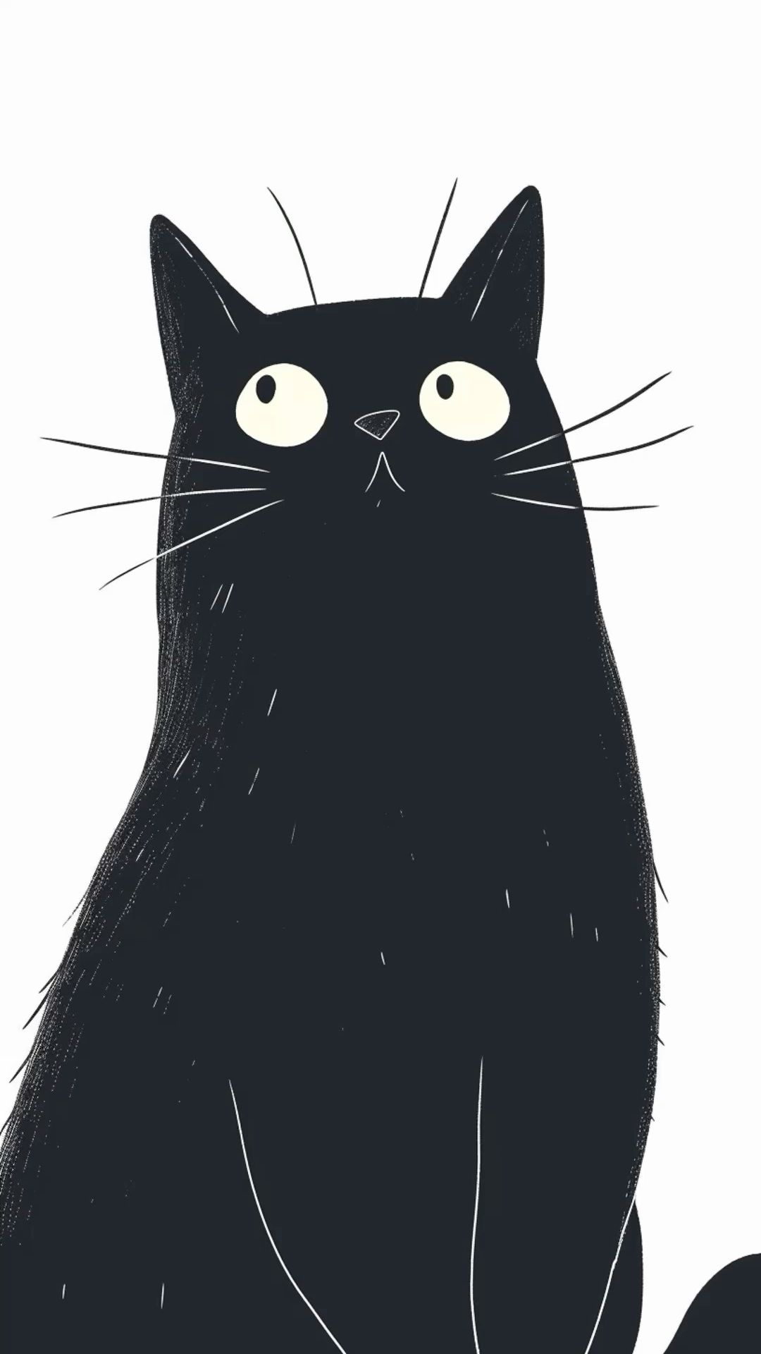 cute cat black background 0032