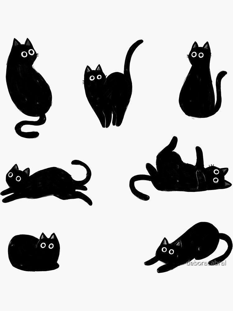 cute cat black background 0037