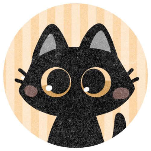 cute cat black background 0077