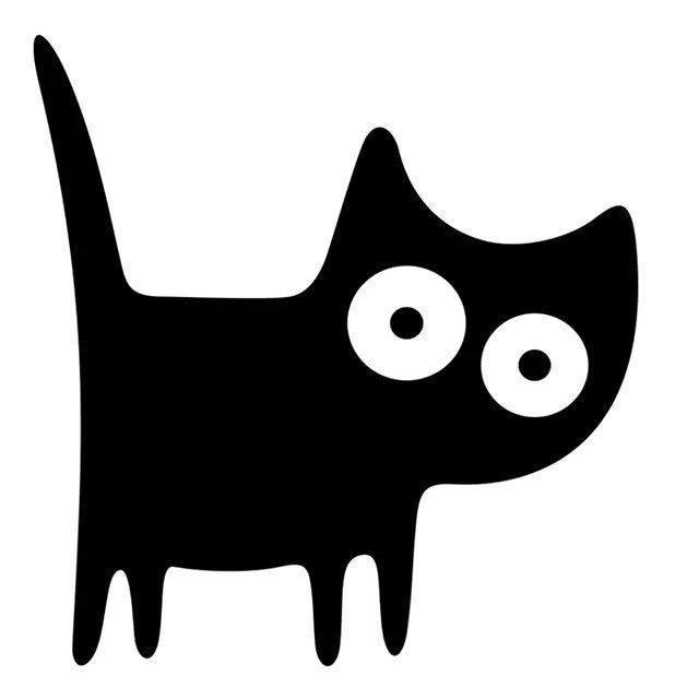 cute cat black background 0090