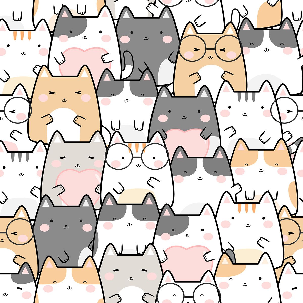 cute cat cartoon backgrounds