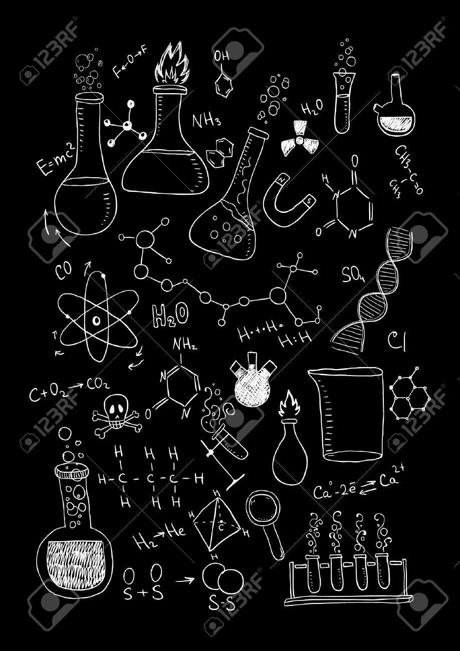 cute chemistry background designs