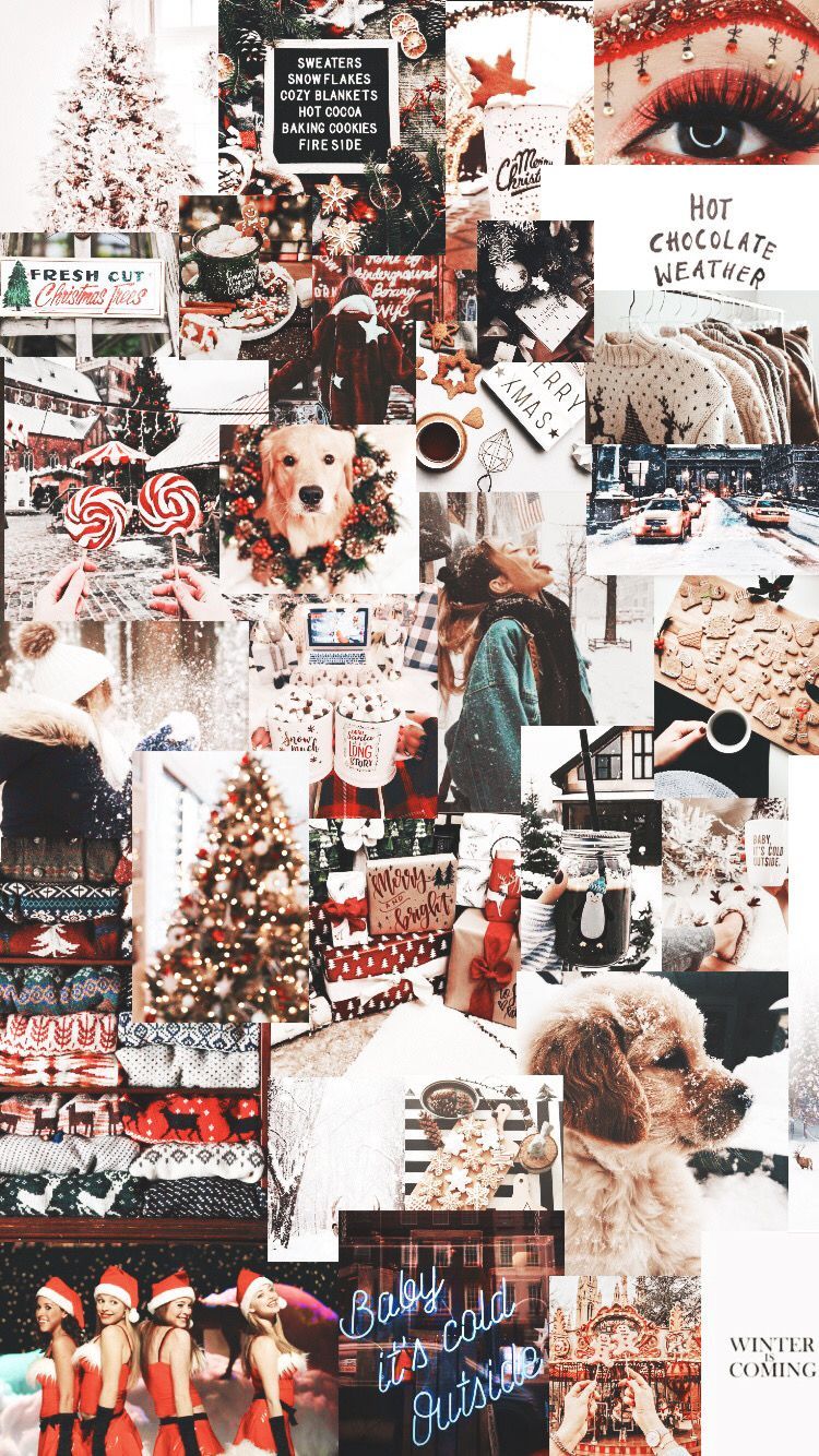 cute christmas backgrounds collage 0012