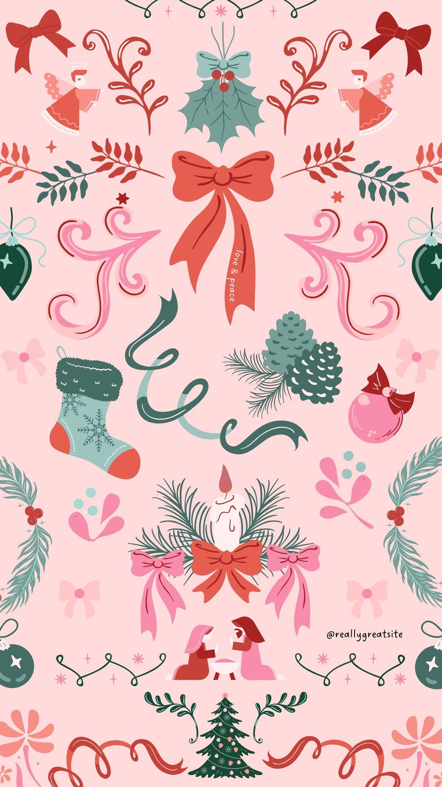 cute christmas backgrounds collage 0030