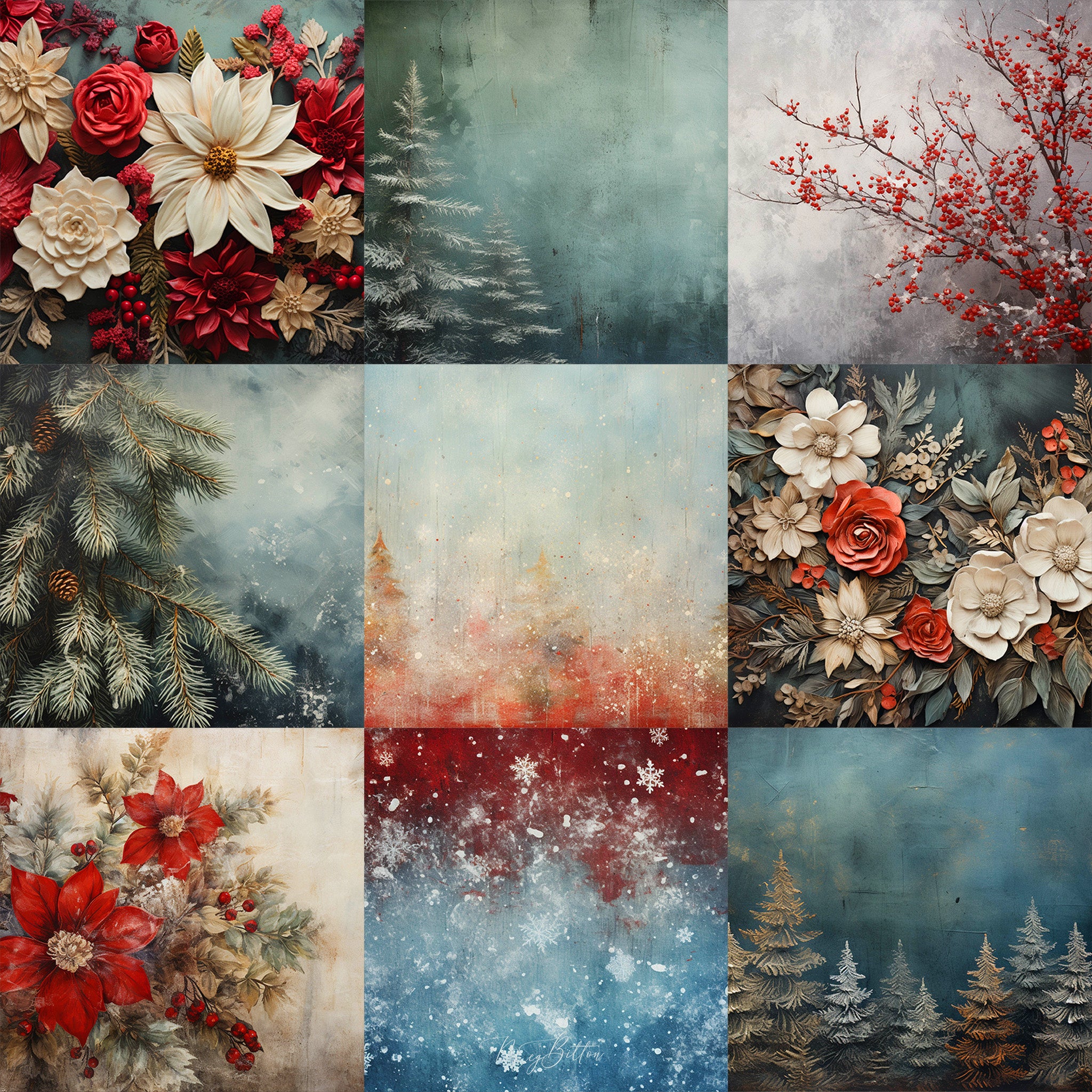 cute christmas backgrounds collage 0034