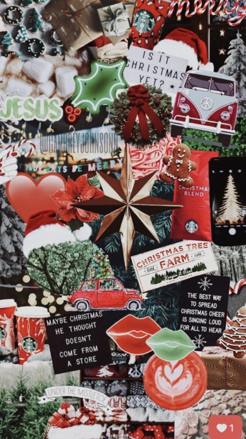 cute christmas backgrounds collage 0054