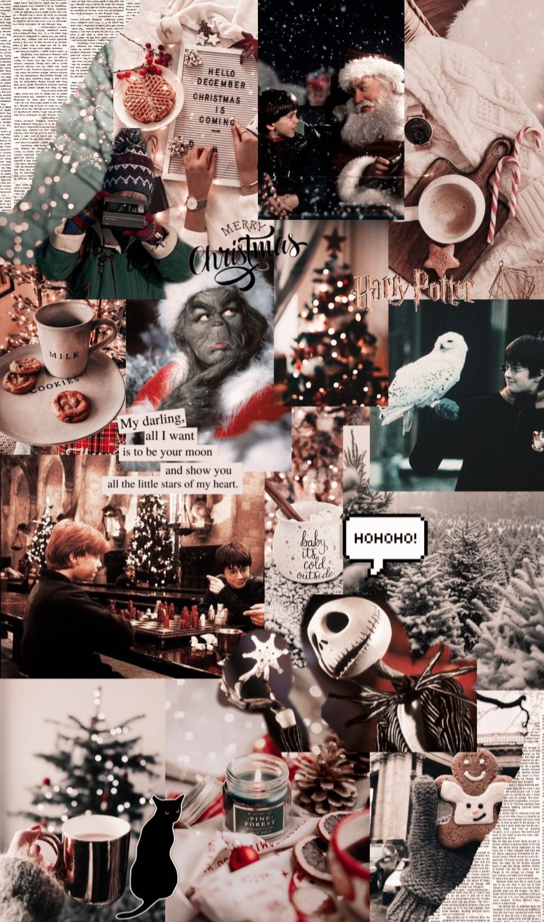 cute christmas backgrounds collage 0060